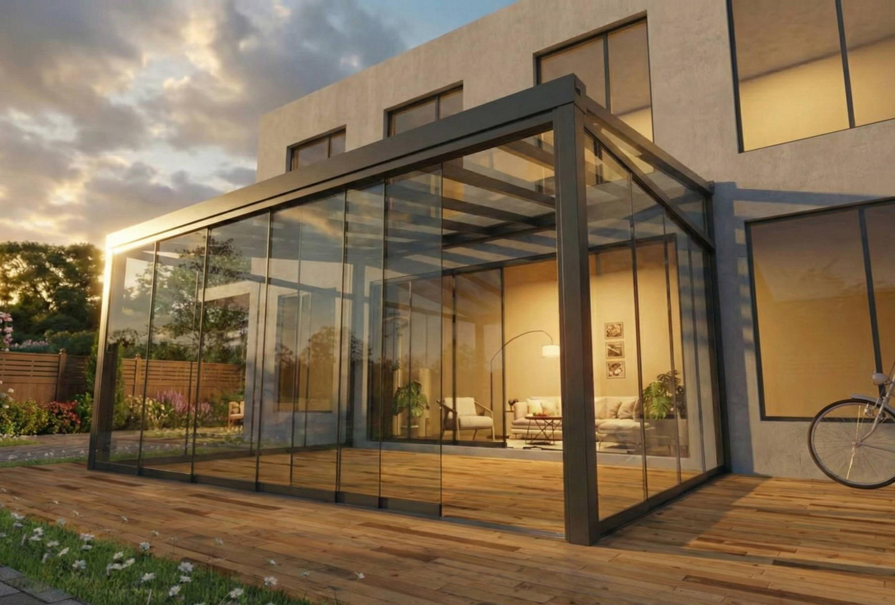 Glass wall enclosure featured by Oazis