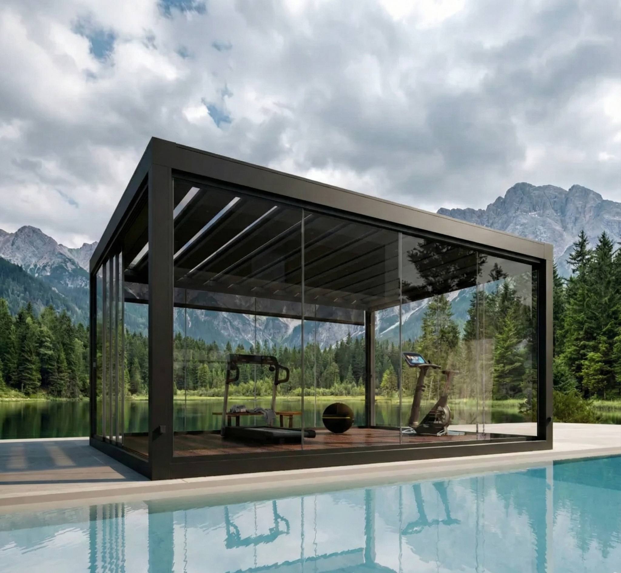 Pérgola apresentada na coleção Oazis